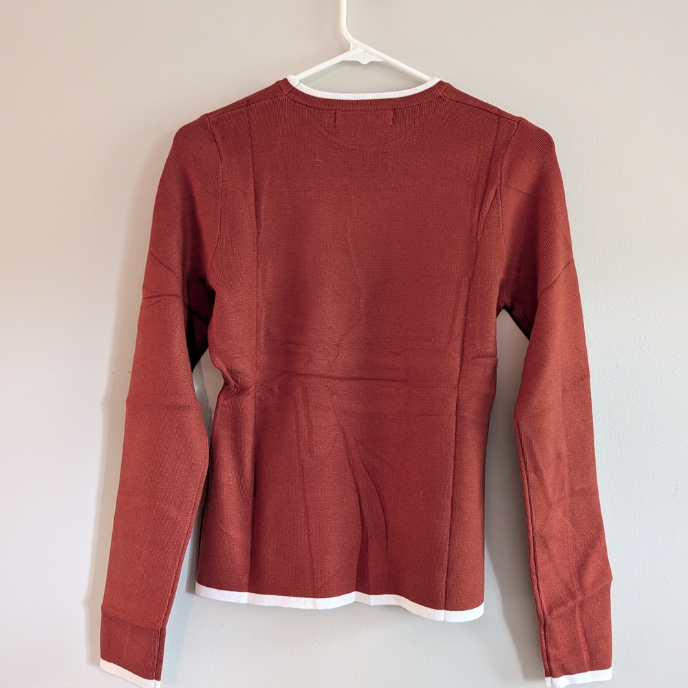 Women's Rust Sweater - Picture 2 of 5